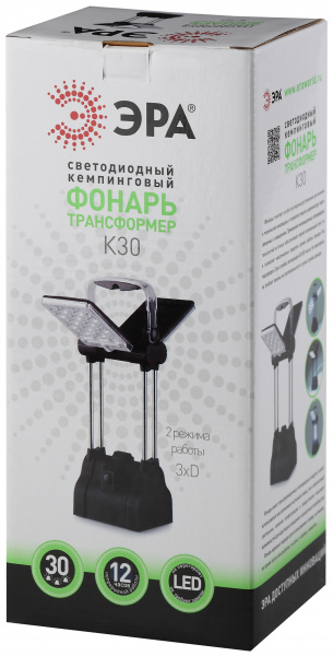 Фонарь ЭРА черный