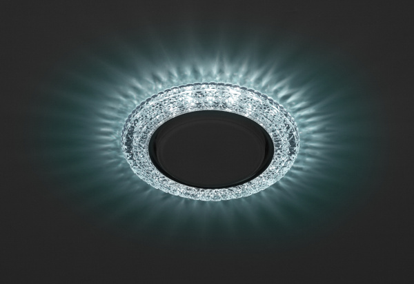 Светильник ЭРА с подсветкой GX53 голубой