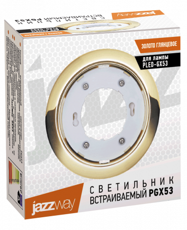 Светильник Jazzway GX53 золотой глянец
